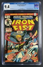 Marvel Premiere #15 CGC 9.4 White 1974 💥 1st App. Iron Fist 💥 Perfect Wrap picture