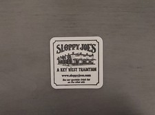 Vintage Sloppy Joe's Key West, FL 3.5 Inch Square Cardboard Beer Drink Coaster picture
