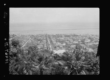 Photo:Haifa Palestine Harbor from Mt Carmel 1930s City View picture