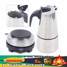 Coffee Maker,Stovetop Espresso Coffee Maker Moka Coffee Pot with Electric Stove picture