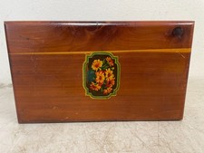 Vintage Red Cedar Mini Chest Royal Line Wood Box Souvenir Atlantic City picture