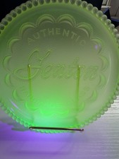 Fenton Glass Topaz Satin Logo 6 In Plate picture