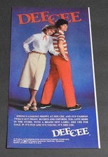 1980 Print Ad Sexy Fashion Long Legs Lady Heels Blonde Dee Cee Skirt Smooth Art picture