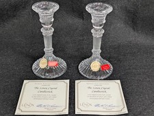 Pair Lenox Lead Crystal Candlesticks 5.5