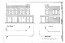 Calvert TX 1930s Main Street Commercial Block HABS Architectural Drawing picture