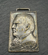 1907 US PRESIDENT WILLIAM MCKINLEY MEMORIAL SOUVENIR METAL FOB N704 picture
