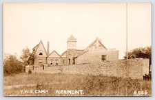 Altamont NY YWS (Young Women's Summer?) Camp~Super Stone Structure~Neher RPPC PC picture