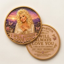 Dolly Parton Queen of Country Music Coin I Will Always Love You Tribute Gift picture
