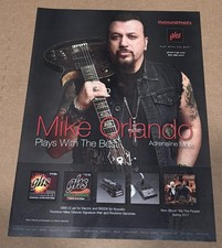 Mike Orlando of Adrenaline Mob - GHS Strings - 2017 Print Advertisement picture