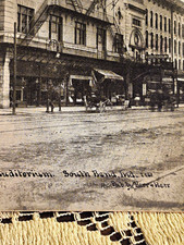 RPPC Divided Back Postcard Auditorium South Bend Indiana Posted 1918 picture