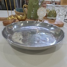 Large Hammered Aluminum Centerpiece  Bowl Ice Bucket Serving Tray Home Decor picture