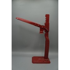 Vintage Climax Red Bench Bottle Capper Cast Steel Manual Home Brew Tool picture