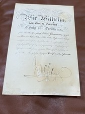 Kaiser Wilhelm II of Germany original hand signed autographed 1893  picture