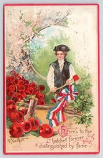 1911 George Washington Hatchet Forever Distinguished by Fame Postcard picture