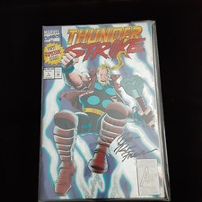 Thunderstrike #1  Autographed By Ron Frenz (1993) 1st solo series - Vintage picture