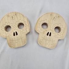 2 pcs Sugar Skull Standing Halloween  picture