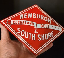 🔥 CAST ALUMINUM Newburgh & South Shore Railroad Logo Sign Plate Badge Plaque picture
