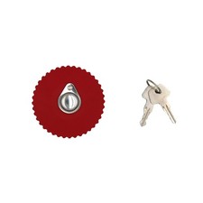 Red Fuel Cap with Vent Hole (Plastic) Fits Massey Ferguson 1698042M91, 963023M1 picture