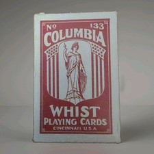 Antique USPCC Columbia Whist Playing Cards c. 1900's No.133 52+J + Box Excellent picture