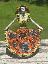 Bailarina Dancer Catrina Mini Talavera Statue 7