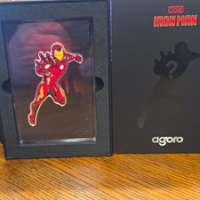 Agoro Marvel Iron Man 2026 1/2 oz .999 Silver Art Limited Edition Boxed picture