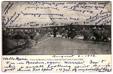 Moodus Connecticut looking East from Cone's Hill Panoramic View c1900s Postcard picture