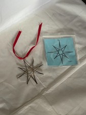 1991 Jan Webber Snowflake Sterling Silver Ornament Rare Vintage 2D picture