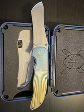 Grimsmo Norseman Starburst  Rose Gold To Light Blue Fade Ice Blue Hardware RWL34 picture