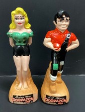Vintage DOGPATCH Daisy Mae & Li'l Abner Piggy Bank Statues Lot of Two picture