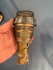 Vintage Nickel over Brass Aladdin Model B Burner 