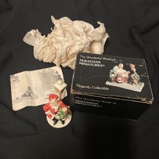 SEBASTIAN MINIATURES~Prescott Baston~SANTA CLAUS FIGURINE~Original Box picture