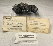 Pretty Smoky Quartz on Hematite.  Ulverston, Furness, Lancashire, England picture