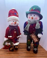 Avon Tina The Lighted Snowlady Tommy The Talking Snowman Christmas Decor New picture