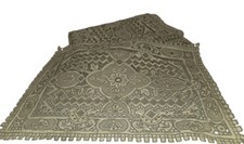 VTG Embroidered Chinese Chefoo Placemats Greatwall Pattern Cutwork Lace 8 Pieces picture