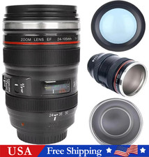 Camera Lens Coffee Mug with Lid Photographer Gift Cup picture