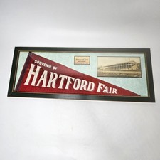 Hartford MI Van Buren Fair 1931 Framed Pennant & Grandstand Ticket Display Photo picture