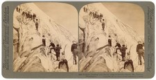 WASHINGTON STEREOVIEW - Mt Rainier - Stevens Glacier - Underwood c1907 picture