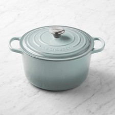Le Creuset Signature Enameled Cast Iron Deep Round Oven, 6.5-Qt, Sea Salt picture