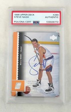 Steve Nash Signed Rookie Card 1996 Upper Deck #280 PSA/DNA COA picture