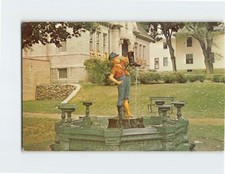 Postcard The Boy With The Leaking Boot Monument Park Houlton Maine USA picture