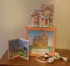 Cottontail Lane Knitting Studio Porcelain Lighted Building Vintage Springtime  picture
