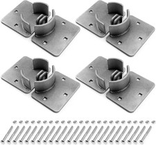 4 Pack Puck Locks & Hasps, Hidden Shackle, Keyed Alike Steel, Trucks/Gates/Vans picture