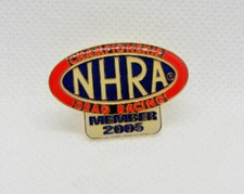 NHRA Member 2005 Drag Racing Race Hat Metal Enamel Pin National Hot Rod Assoc picture
