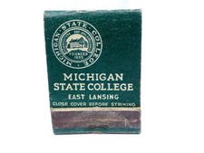 Vintage Michigan State College Matchbook East Lansing missing 13 matches picture