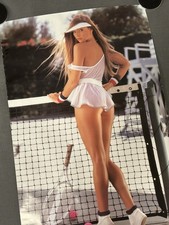 LARGE 23x35 Original Playboy 1991 Sexy Tennis Girl OSP Playmate Vintage Poster picture