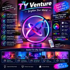 TB1 AI Smart Table Lamp, RGB+IC Addressable Color Changing Desk Lamp picture