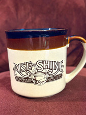 Vintage 1984 Hardees Rise & Shine Homemade Biscuits Coffee Mug Ceramic Cup Rare picture