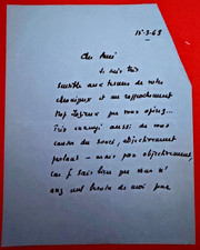 CK15-SIGNED AUTOGRAPH LETTER-PIERRE DANINOS-WRITER-COMEDIAN-1963 picture