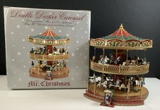 Mr. Christmas 2005 Double Decker Carousel 30 Musical Carols & Lights -Video picture