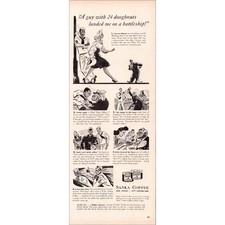 1942 Sanka Coffee Original World War 2 Vintage Print Ad picture